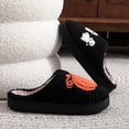 thumbnail image 4 of XIMIN Women Halloween Slippers Cute Spooky Cartoon Pumpkin Goth Ghost Slippers Cozy Plush Spooky Slippers Plush Fuzzy Fluffy Fall Winter House Shoes, 4 of 8