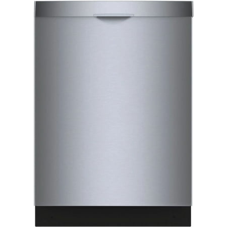 Bosch - 300 Series 24" Top Control Smart Built-In Stainless Steel Tub Dishwasher with 3rd Rack, 46 dBA - Stainless Steel