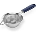 thumbnail image 1 of 18/8 Stainless Steel Mesh Strainer: U-Taste 3.9 Inch Kitchen Fine Mesh Sieve Food Colander with Riveted Sturdy Silicone Handle and 30 Mesh Hole for Straining Flour, Pasta, Fruit, Quinoa (Blue), 1 of 11