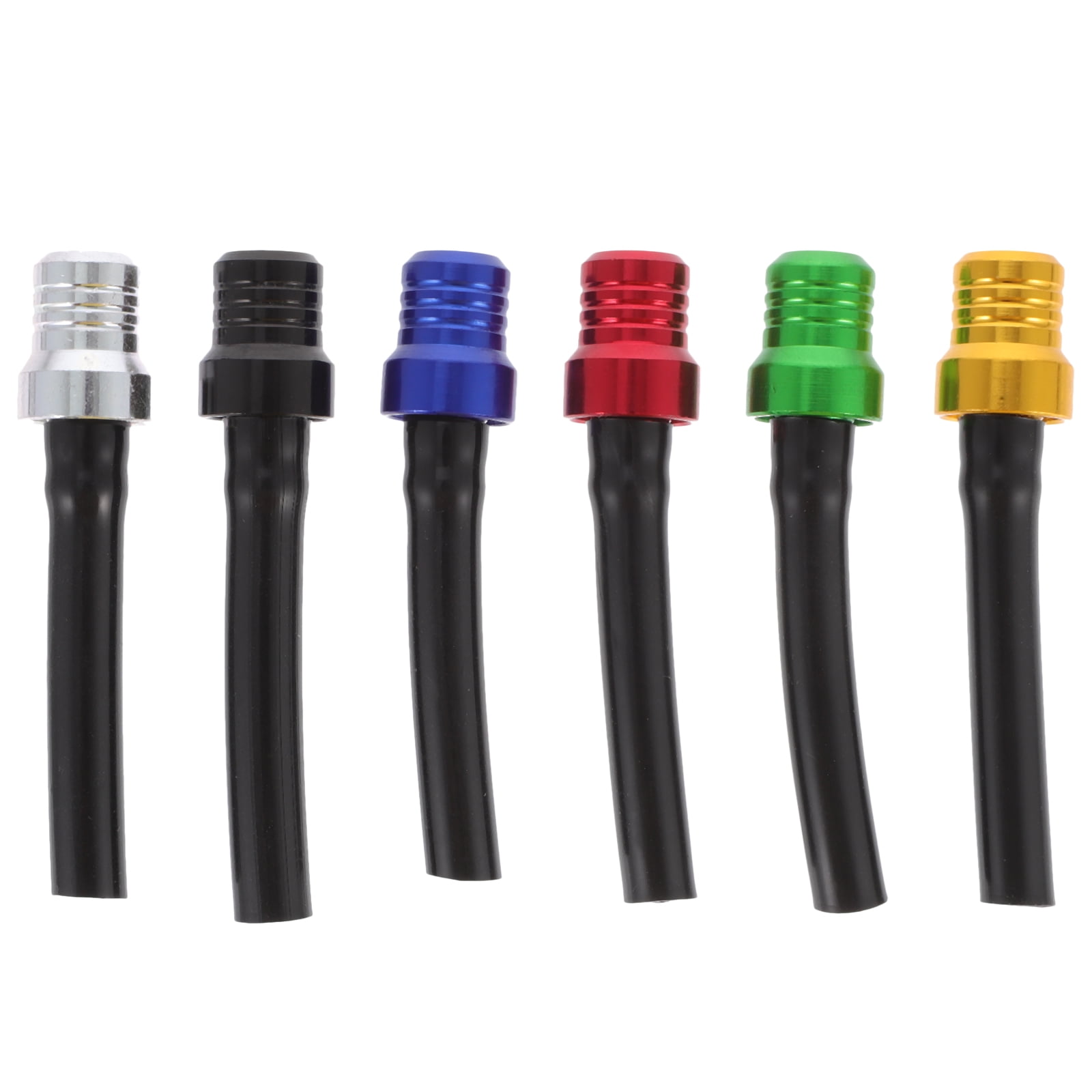 OUNONA 6pcs Universal Tank Gas Fuel Caps Valves Vent Breather Hose Caps
