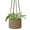 Brown, variant on Hanging Plant Basket Boho Cotton Rope Basket Indoor Hanging Planter, Up to 7" Flower Pot, Macrame Woven Modern Plant Holder, Storage Bin Organizer, Home Decor with 20" Hanging Rope, White