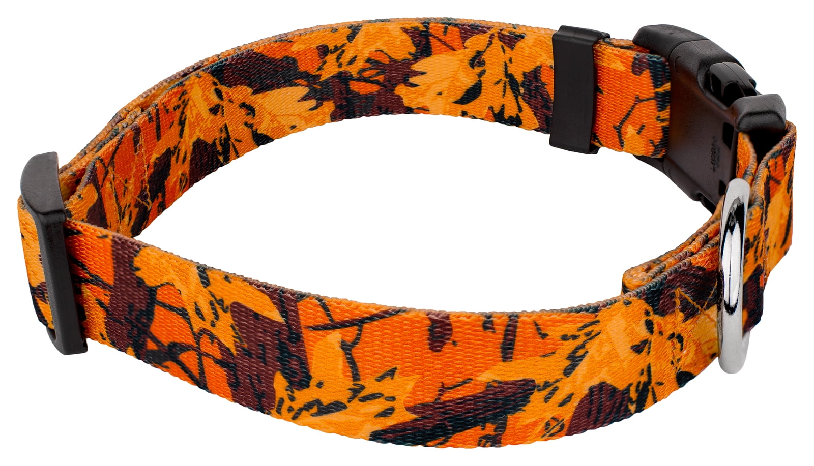 Country Brook Petz® Orange Sunset Camo Everyday Collar and Leash, Small