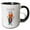 Black/White, variant on 3drose, Funny Cute Colorful Cicada Insect Bug Cartoon, 11oz Two-tone Red Mug