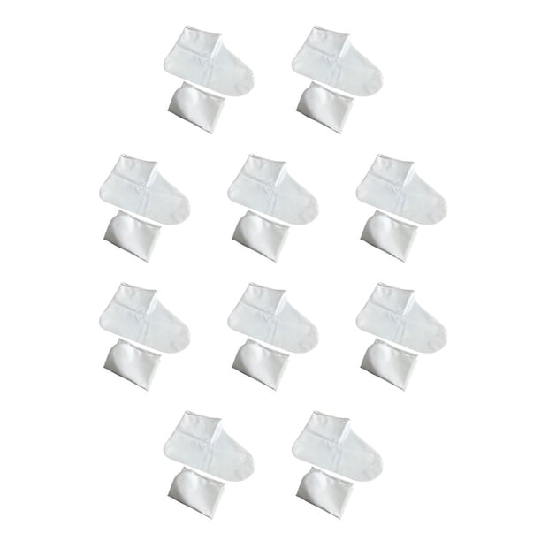 Cubrezapatos de látex impermeables Jumpingount reutilizables antideslizantes Blanco L