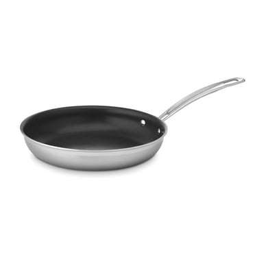 Cuisinart MCP22-24NSN MultiClad Pro Triple Ply Stainless 10-In. Non-stick Open Skillet