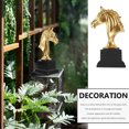 thumbnail image 3 of Small Antique Horse Head Sculptures Retro Resin Horse Head Ornament Craft Gift, 3 of 6