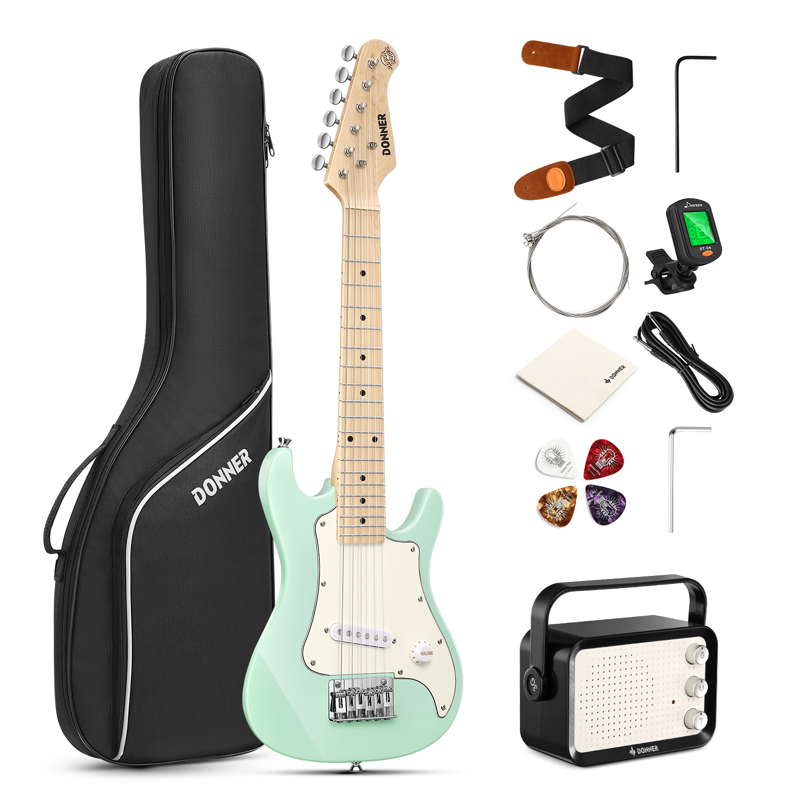 Directly Cheap Junior Kids Mini 3/4 Electric Guitar Amp Starter Pack