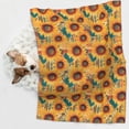 thumbnail image 6 of Naloa Beautiful Bohemian Sunflower Dog Blanket, 3 Sizes Cat Blanket for Indoor Cats Large Medium Small Dog Gifts-Small, 6 of 8