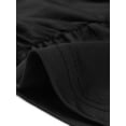 thumbnail image 5 of DARING DIVA Women's Plus Size Elastic High Waist Ruched Pencil Midi Skirt 1X Black, 5 of 6