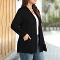 thumbnail image 4 of UQJfacai Lightweight Tunic Cardigan For Women Long Sleeve Open Front Cardigans Fall Elegant Outwear, 4 of 6
