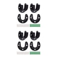 thumbnail image 1 of Soportes para tubos de armario Eigraketly 2 piezas Negro 32 mm, 1 of 1