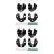 thumbnail image 1 of Soportes para tubos de armario Eigraketly 2 piezas Negro 32 mm, 1 of 1