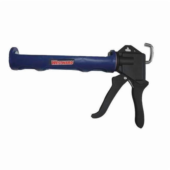 Westward Dripless Caulk Gun,Plastic,Black/Blue 13J312