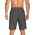 thumbnail image 3 of COOFANDY Men's Casual Shorts 2 Piece 8 Inch Inseam Elastic Waist Cool Lightweight Summer Beach Shorts, 3 of 6