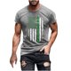 thumbnail image 1 of Camisas de Manga Larga para Hombres Blusa de Cuello Redondo de Impresión Cómoda, Camisa Casual de Poliéster para Uso Diario, de Fiesta Y de Primavera de Verano, 1 of 4
