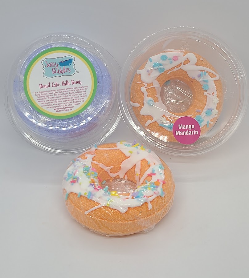 Mango Mandarin Bath Bomb Donut by Sassy Bubbles