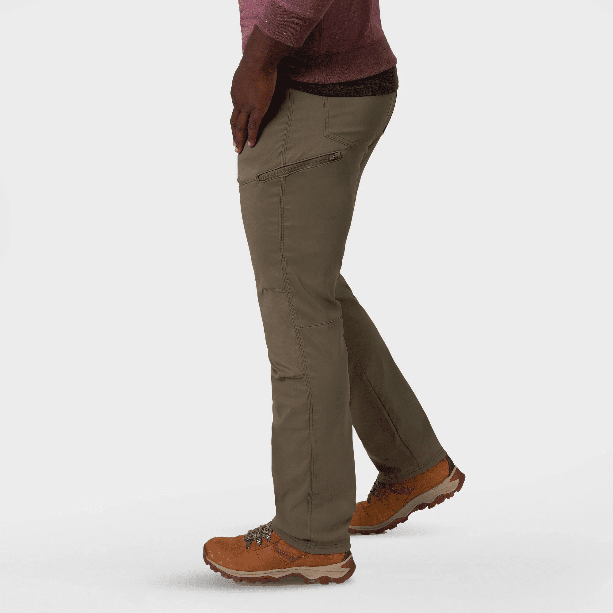 Wrangler Men's ATG Synthetic Relaxed Regular Fit Side Zip 5-Pocket Pants - Brown, 32X30 Wrangler Men's ATG Synthetic Relaxed Regular Fit Side Zip 5-Pocket Pants - Brown, 32X30