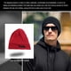 thumbnail image 3 of Gorro de Dormir Sonducket Otoño Invierno Vino Rojo, 3 of 6