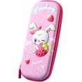 thumbnail image 1 of HSHDLDF Pencil Case for Kids Girls 3D Strawberry Rabbit Large Capacity Waterproof Pencil Box with Compartments Cute Pen Pouch for Kindergarten and School, 1 of 6
