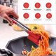 thumbnail image 3 of 2 in 1 Silicone Food Spatula Tongs,Non-Stick Silicone Spatula Kitchen Food Grade(Red 9 inches), 3 of 5