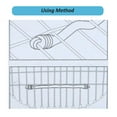 thumbnail image 2 of Tennis Racket Damper Silicone Tennis Bat Vibration Absorbing Shock Reducing Anti-slip Strips, 2 of 8