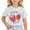 White, variant on MIXUE Girls Tops & T-Shirts Kids Summer Cute Strawberry Print Round Neck Short Sleeve Fashion Casual Tee Shirts Streetwear,Beige,6-7 Years