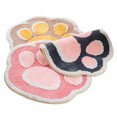 thumbnail image 3 of Linda Caricatura Kitty Paw Absorbente Piso Alfombra Suave Hogar Baño Puerta Sala De Estar Entrada Alfombrilla Antideslizante Inevent HA028414-02, 3 of 5