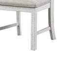 thumbnail image 4 of Open Scroll Back Wooden Side Chair with Padded Seat, Set of 2, White, 4 of 5