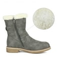 thumbnail image 2 of DREAM PAIRS Women's Warm Comfort Mid Calf Fashion Winter Snow Boots LEPORE GREY Size 9.5, 2 of 5