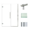 thumbnail image 2 of Transolid Ehtb535297610c-Bk Elizabeth 76" High X 53-1/2" Wide Hinged Semi Frameless Shower, 2 of 7