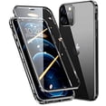 thumbnail image 1 of Funda Magnética Bloqueable para iPhone 14 Pro Max, Funda de Vidrio con Protector de Lente de Cámara, Protector de Pantalla, Bloqueo de Seguridad, 360, Cuerpo Completo, Parachoques de Vidrio de Doble, 1 of 7