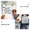 thumbnail image 4 of CIMAXIC 2 Sets Christmas Snowflake Stencils Snowflake Stencil Templates For Painting Reusable Snowflake Stencils For Crafts Snowflake Stencils For Painting On Canvas Walls And Windows, 4 of 5