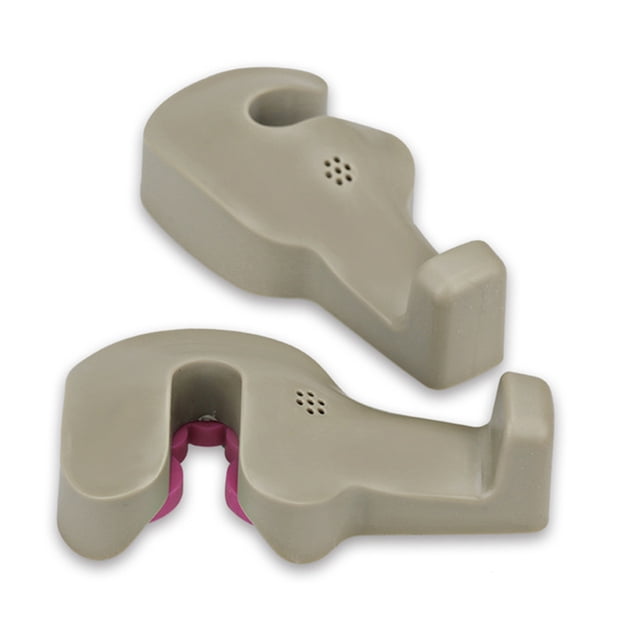 RUNROTOO 2 Pair Car Seat Organizer Back Seat Plastic Beige for Daily Use in Vehicle