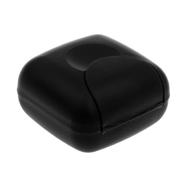 Caja de jabón para el hogar 3xTravel Jabonera Caja Titular Contenedor Ducha Hogar Baño Negro 3 piezas Fanmusic Caja de jabón para el hogar