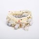 thumbnail image 1 of 1pcs Pulsera de cuentas de arroz multicapa, Pulsera de cuentas apilables Boho Joyería de mujer Pulsera de múltiples capas elástica de cuentas de arroz geométricas Feliz Sencillez, 1 of 1