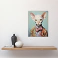 thumbnail image 4 of Stylish Sphynx Cat Oil Painting Pastel Colour Pet Portrait in Suit and Bow Tie Unframed Wall Art Print Poster Home Decor Premium, 4 of 5