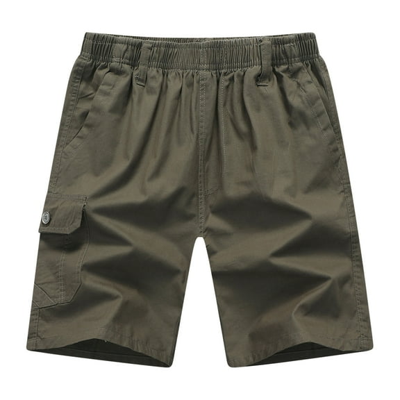 Mrmaere Men's Multi-Pack Casual Drawstring Shorts Relaxed Style Elastic Waist Closure Soft Fabric for Daily Casual Lounging Army Green L