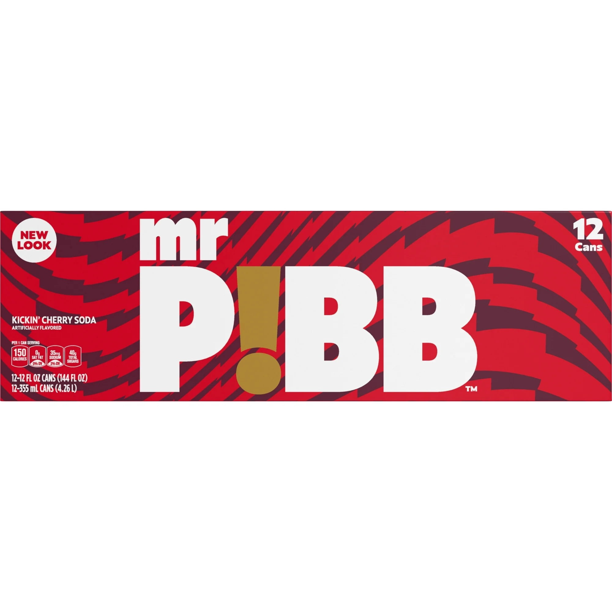 (2 pack) Mr. Pibb Cherry Soda Pop, 12 fl oz, 12 Pack Cans
