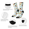 thumbnail image 3 of KLL Submarine With Fishes Undersea Print Cool Socks Men's Women's Crew Socks Funny Crazy Novelty Stockings, 3 of 6