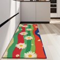 thumbnail image 4 of Pioneer Flower Floral Print Pattern Kitchen Rug Mat,Kitchen Runner Rugs Non Skid Washable,Decorative Kitchen Floor Mats for Kitchen,Sink,Laundry,17"X47", 4 of 5