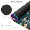 thumbnail image 4 of Husky Flat Vector Different Moves Wireless Charging RGB Gaming Mouse Pad Large Keyboard Mat Rubber Base 13 Light Modes, 4 of 6