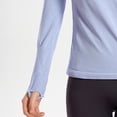 thumbnail image 4 of Neewe Seamless Long Sleeve Shirts for Women Waist Length - Workout Athletic Running Gym Yoga Tops Crewneck Breathable, 4 of 5