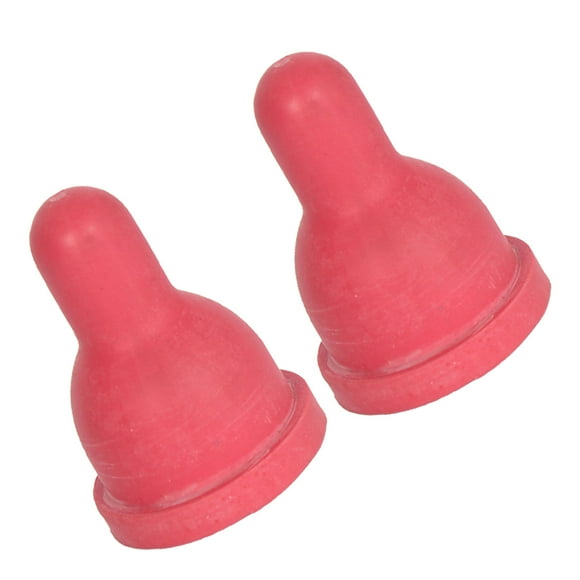 2 X Goma Leche De Cabra Biberón Alimentación Boca Cubo Pezón Sunnimix Tetina de la botella de leche de cabra de goma