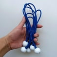 thumbnail image 4 of 6 Piezas Tiras De Cordón Elástico Macarena Bungee Ball Vari Azul 8 pulgadas, 4 of 8