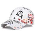 thumbnail image 1 of 2019 new graffiti printing baseball cap 100%cotton fashion casual hat men and women adjustable sun caps hip hop dad hats Gao Jinjia LED, 1 of 2
