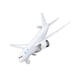 thumbnail image 2 of Airplane Toy, Pull Back Sturdy Durable Premium Alloy High Simulation Music Light Toy Plane  For Office For Shelf For Desktop ANGGREK 777 Blanco, 2 of 8
