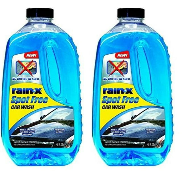 Jabón para lavado de autos Rain-X, limpieza profunda, altamente espumoso, 1,4 L (paquete de 2)