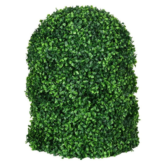 Artificial Topiary Balls 2 Pack - 15.75" Faux Boxwood Plants for Indoor Outdoor Decor - UV Protected Greenery - Home Garden Porch Office