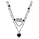 thumbnail image 2 of Collar para mujer, joyería para mujer, collar sensible a la temperatura, collar en forma de corazón, collar colgante con temperamento, collar con estilo de joyería., 2 of 5