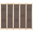thumbnail image 3 of vidaXL Room Divider Folding Privacy Screen for Home Living Room Office Fabric, 3 of 94